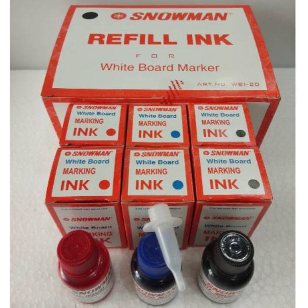 

Grosir!! TINTA SPIDOL WHITEBOARD SNWOMAN / SNOWMAN WHITE BOARD MARKING INK / REFFIL SPIDOL Reeady Stok ヘ(