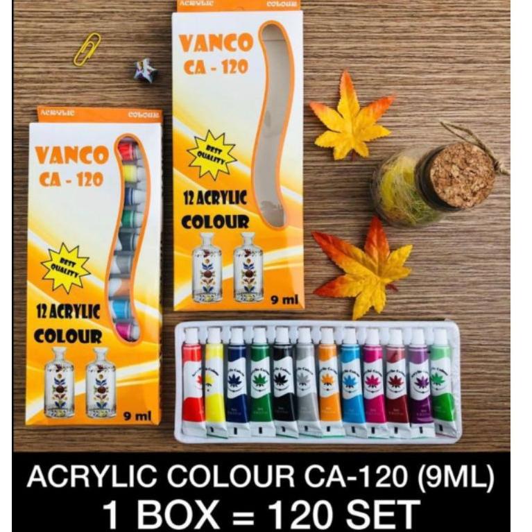 

[COD] 9F59 cat acrilic vanco 12 warna 9 ml setara vtec Model Terkini