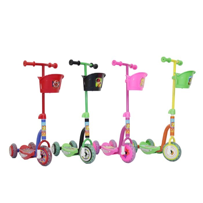 Mainan Anak Skuter Roda Tiga /PMB S01/Scooter /Skuter (S9N1) Terlaris Manual Genjot Pedal Injak Manu