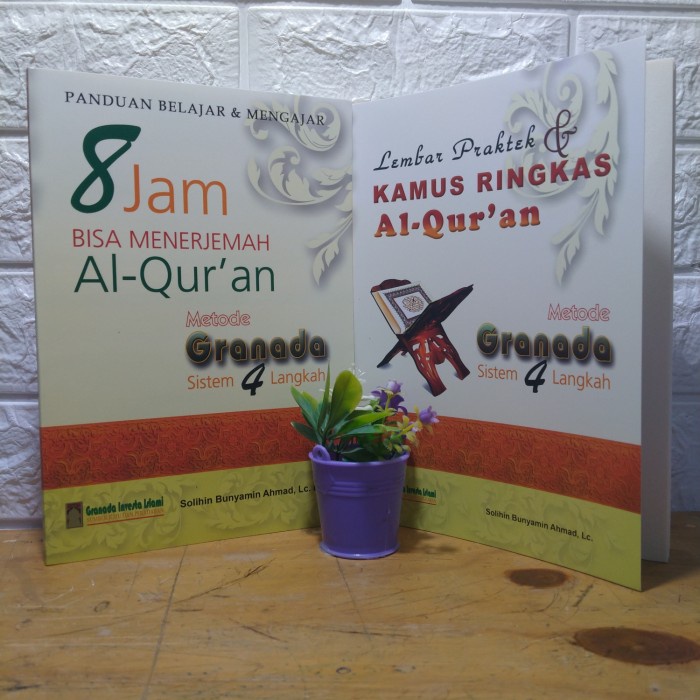 Ready paket 8 jam bisa menerjemah al-quran metode Granada& sistem 4 langkah