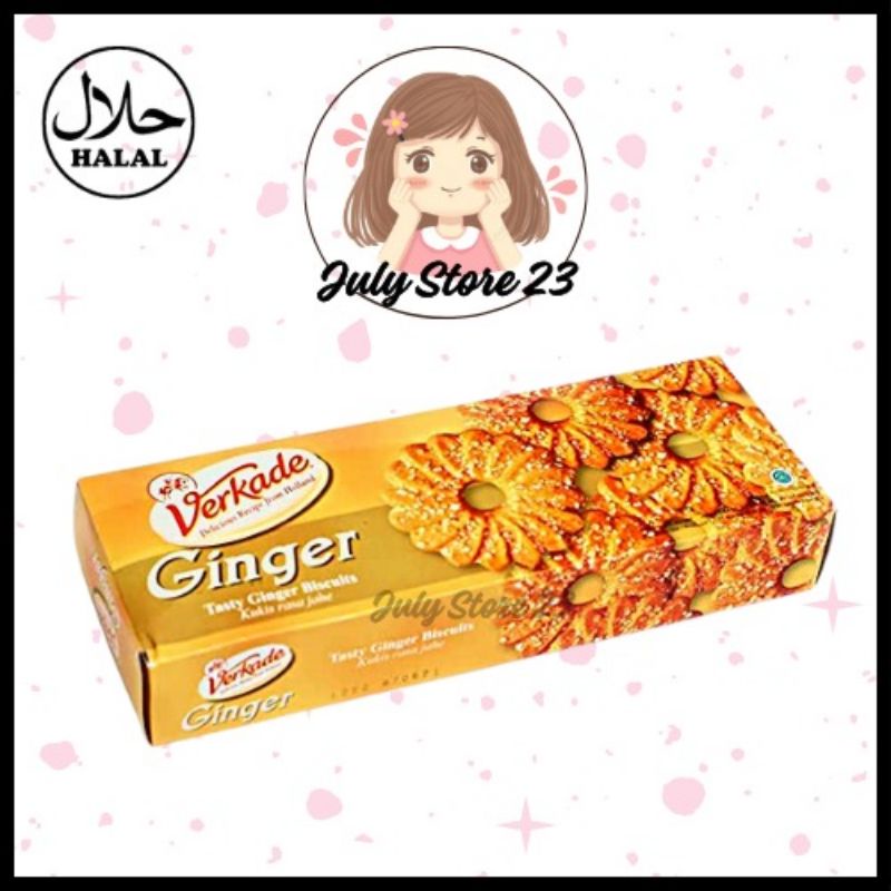 

Biscuit Verkade Ginger Biskuit jahe dengan taburan gula 150gr