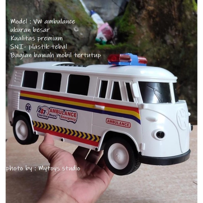 Promo Mainan Mobil Besar Mainan Kendaraan Bus Ambulance Vw Combi Bus Polisi Terlaris