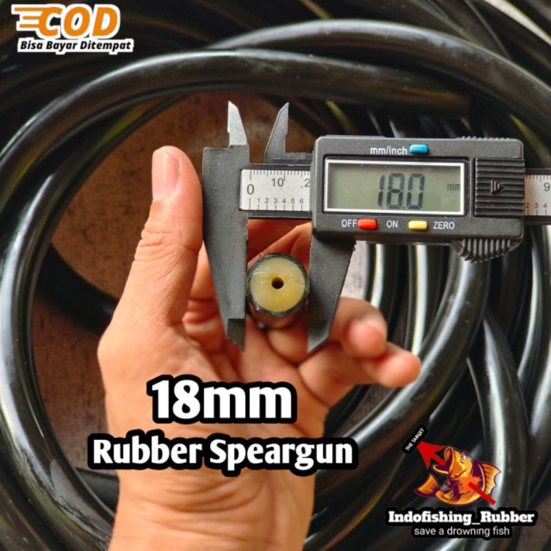 Karet Rubber Speargun Spearfishing 18mm Premium Grade A