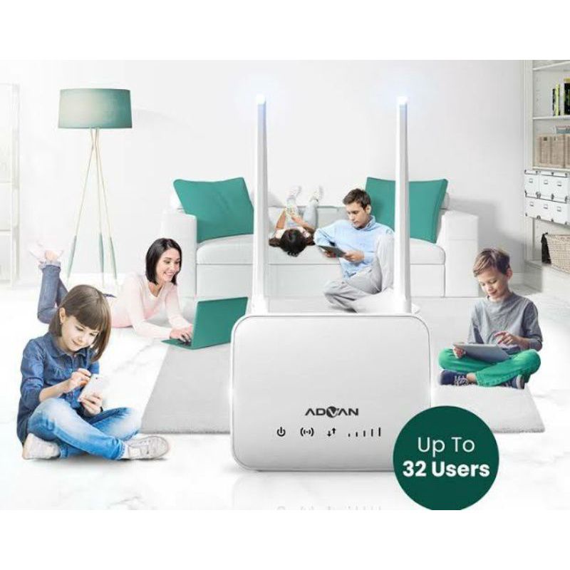 Modem Wi-Fi Advan Bekas Like New Fullset Ori