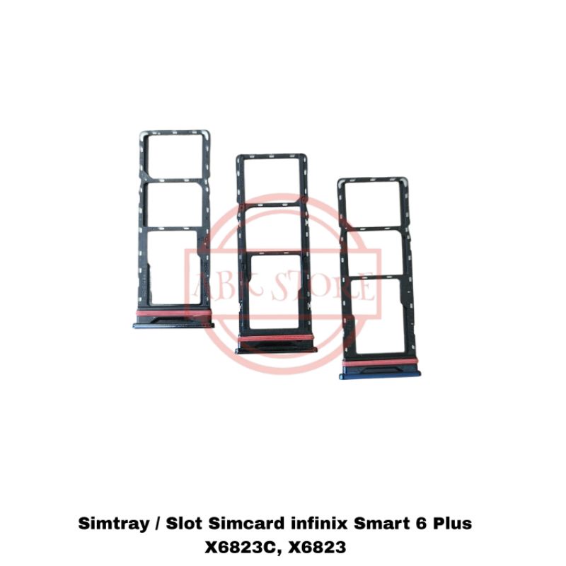 SIMTRAY SIMLOCK SLOT SIM TEMPAT KARTU SIMCARD INFINIX SMART 6 PLUS X6823 - X6823C