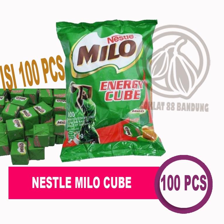 

DISCOUNT !! MILO CUBE 100 PCS ORIGINAL 100 % MALAYSIA - NESTLE MILO IMPORT CUBES ISI 100 KOTAK 2.75 GRAM [KODE 46]