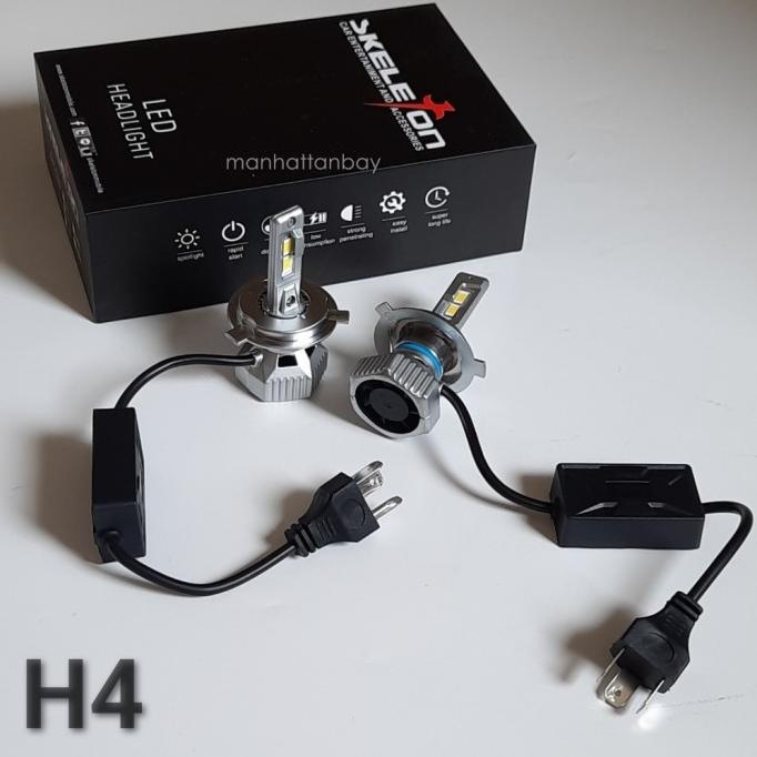 Lampu LED Mobil Skeleton CF6 Soket H4 & H11