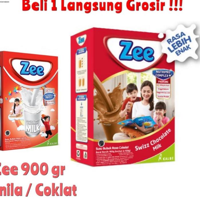 

Termurah✔️✔️ZEE Reguler 900 gram 2X450 gram Rasa Vanila Coklat / SUSU ZEE 900GR VANILA COKLAT