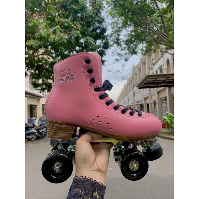 Papaison Roller Skate / Sepatu Roda Quad Skate Pink