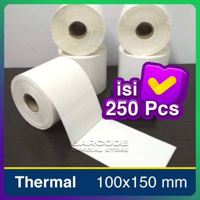 

Terlaris Label Thermal 100X150 Kertas Sticker Receipt Printer Barcode Termal A6