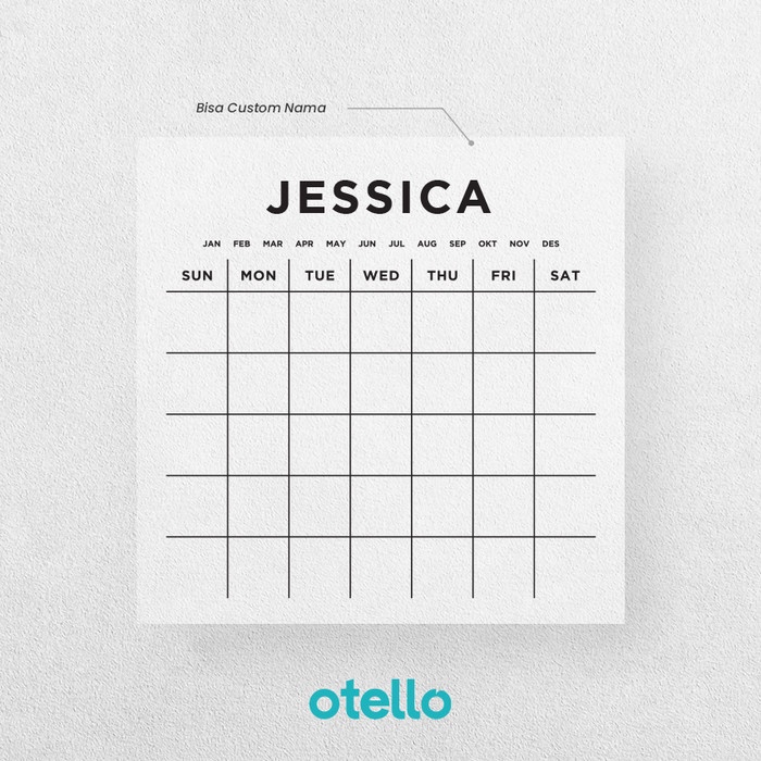 

BISA COD Custom Monthly Planner Akrilik Wall Planner Kalender Acrylic Planner /BUKU TULIS
