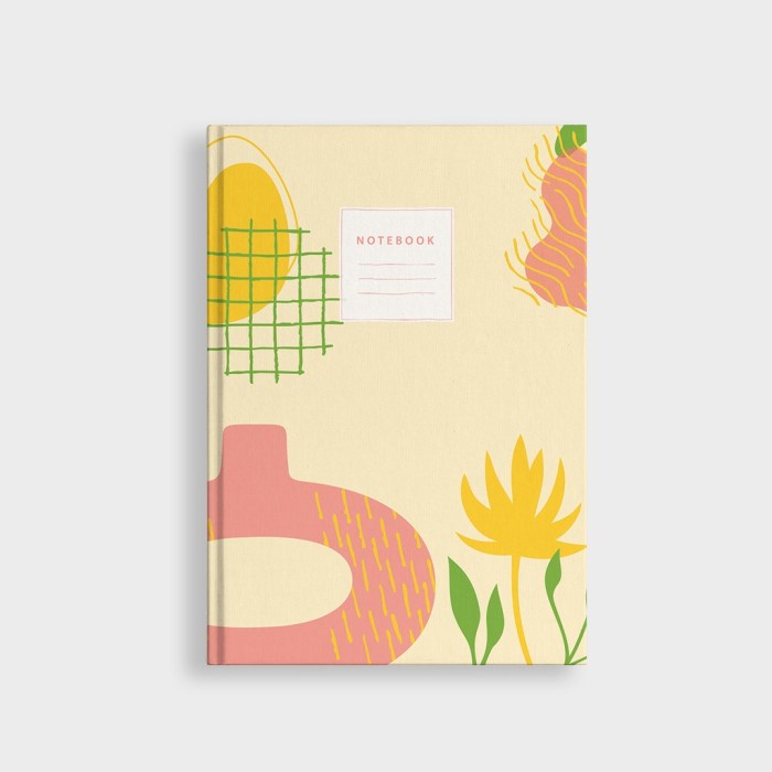 

TERLARIS Simple Notebook Custom Organic - Planner Dotted - Custom Noteboo /BUKU TULIS SEKOLAH/BUKU