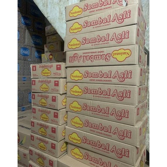 

Sambal Nasional Sachet 1 Dus ( 20 pak x 24 sachet x 9gram)