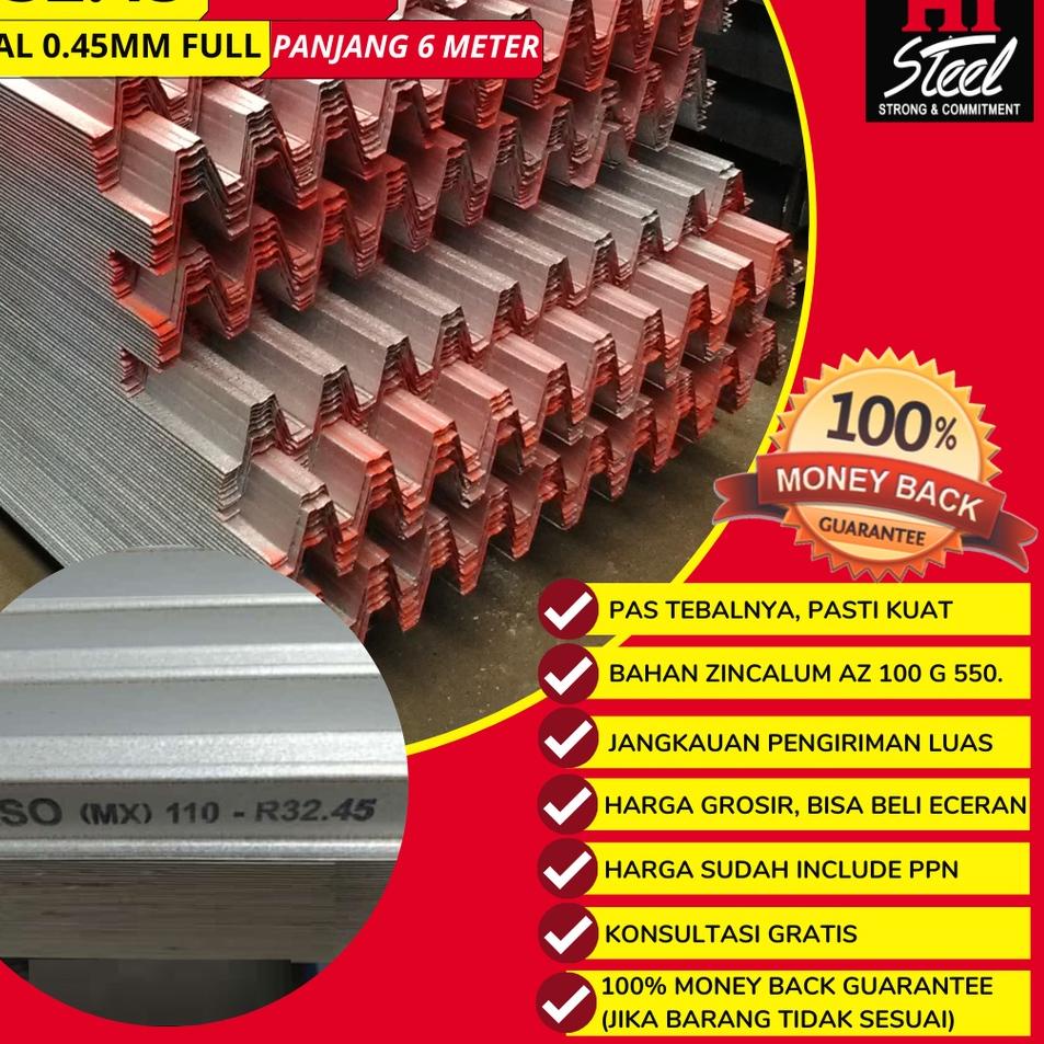 Promo Merakyat Reng Taso 32.45 / Rangka Atap Baja Ringan Taso / Reng Galvalume