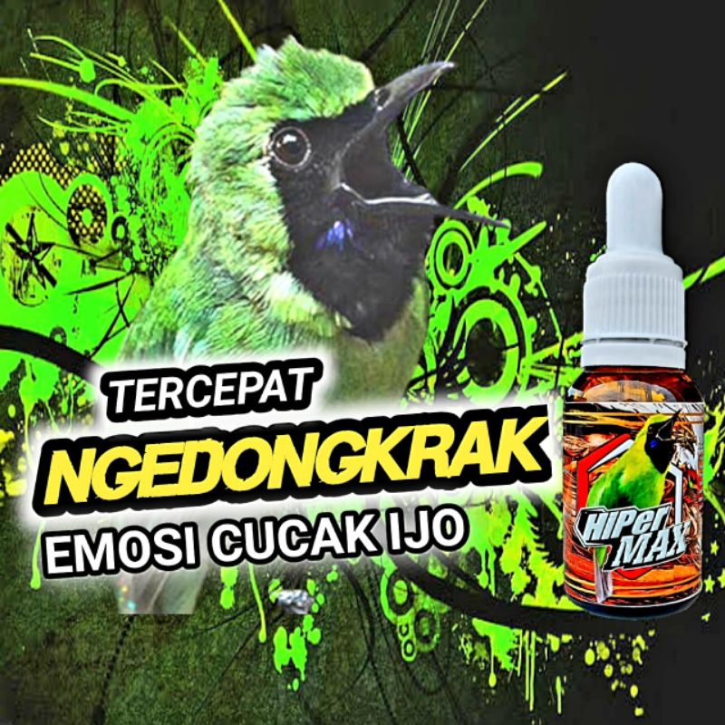 Hypermax Penggacor Cucak Ijo Super Ampuh Cepat Gacor Bongkar isian 100% Original