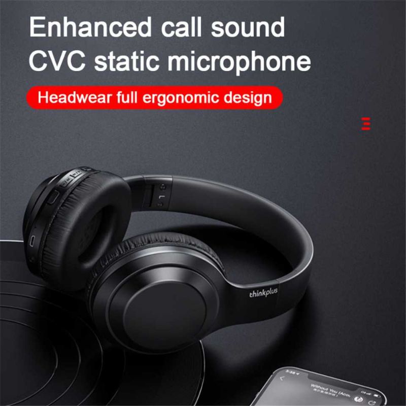 Lenovo Thinkplus Headphone Headset Foldable Bluetooth 5.1 with Mic - TH10