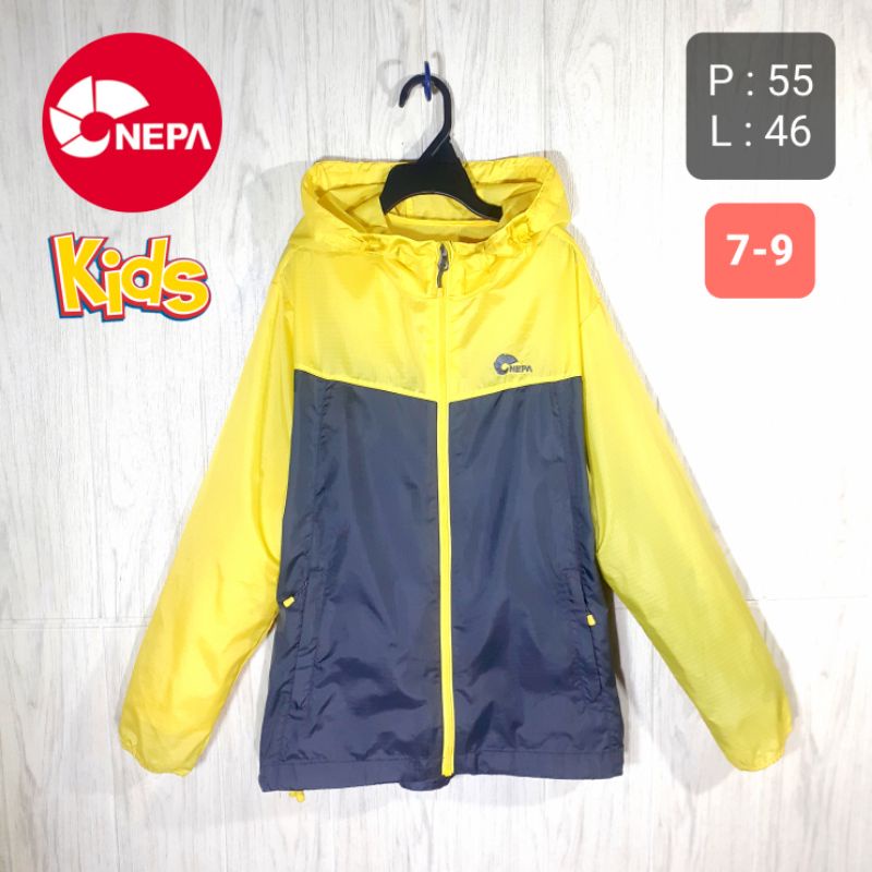 Jaket Outdoor Anak NEPA Kids Windbreaker Usia 789 Tahun Second Original