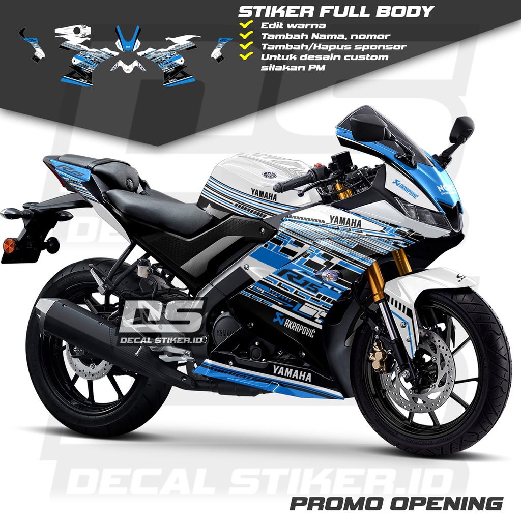 Decal R15 V3 Full Body Keren Stiker R15 V3 Full Body Keren Striping R15 V3 Terbaru Decal R15 V3 Full
