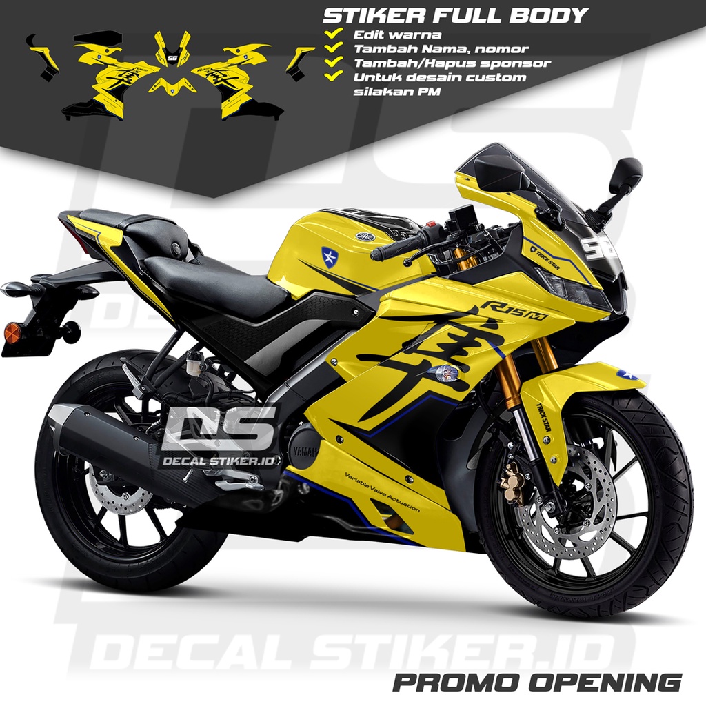Decal R15 V3 Full Body Keren Stiker R15 V3 Full Body Keren Striping R15 V3 Terbaru Decal R15 V3 Full