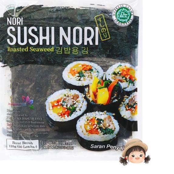 

PROMO⭐JAVA Sushi Nori 50 Lembar - Rumput Laut Kering 50 Lembar Halal