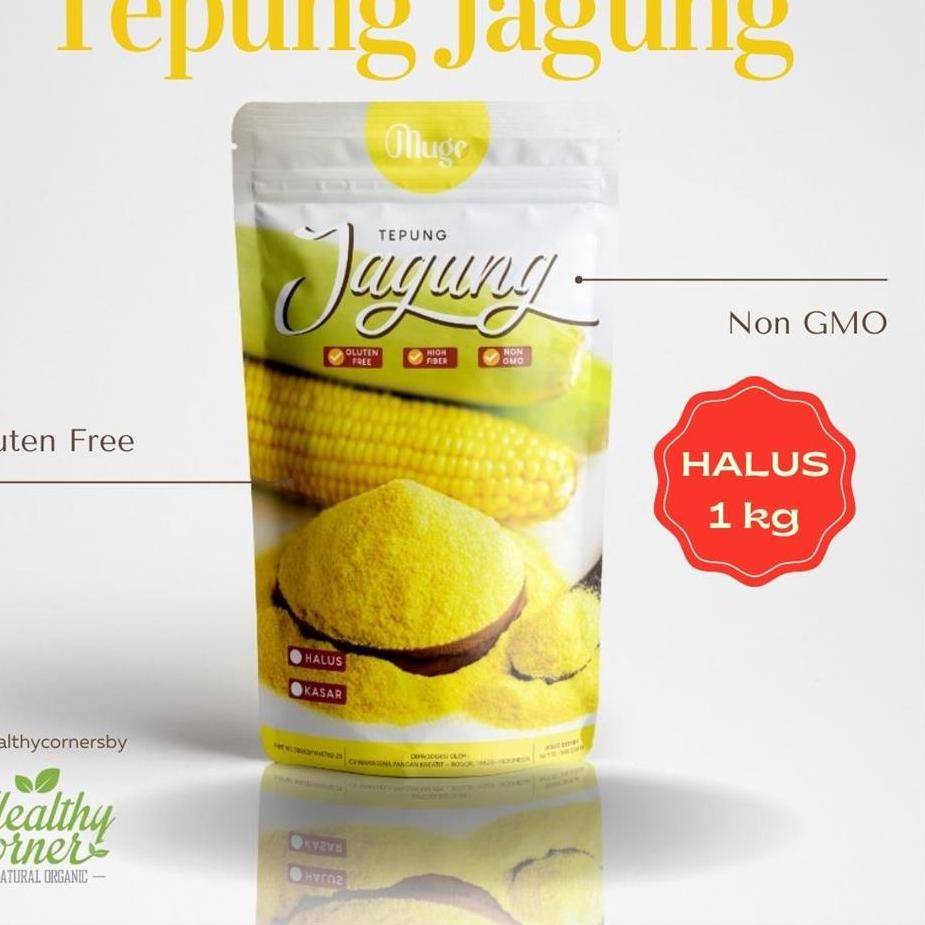 

Discount⭐✅Mugo - Tepung Jagung Halus 1kg Polenta Corn Meal Gluten Free Non GMO