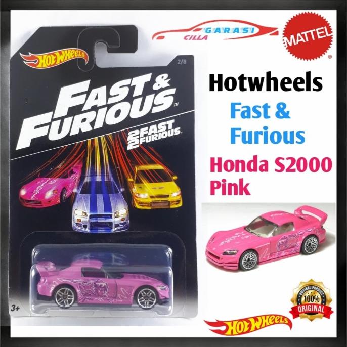 Hotwheels Diecast Honda S2000 Fast & Furious Pink Hot Wheels