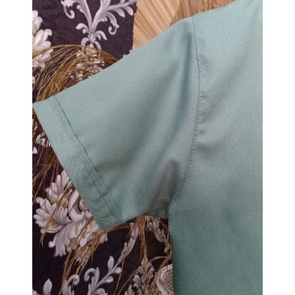 BAYAR DITEMPAT - kemeja anak warna sage green kemaja anak warna sage kemeja koko anak warna sage gre