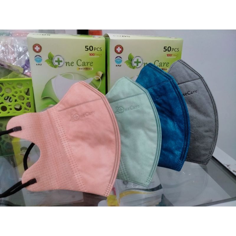 Duckbill Ne Care / Onecare Garis emboss isi 50pcs