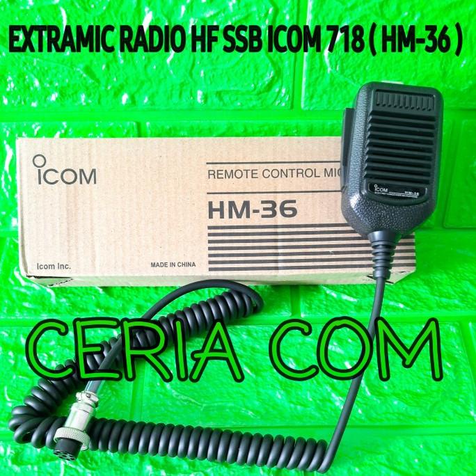 EXTRAMIC RADIO SSB ICOM 718 756 PRO ICOM HM36 PTT MIC ICOM HM-36 MURAH