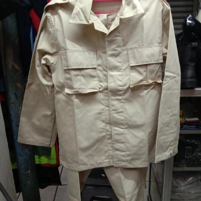 baju pdl pns kemhan bahan seritek adem ayem