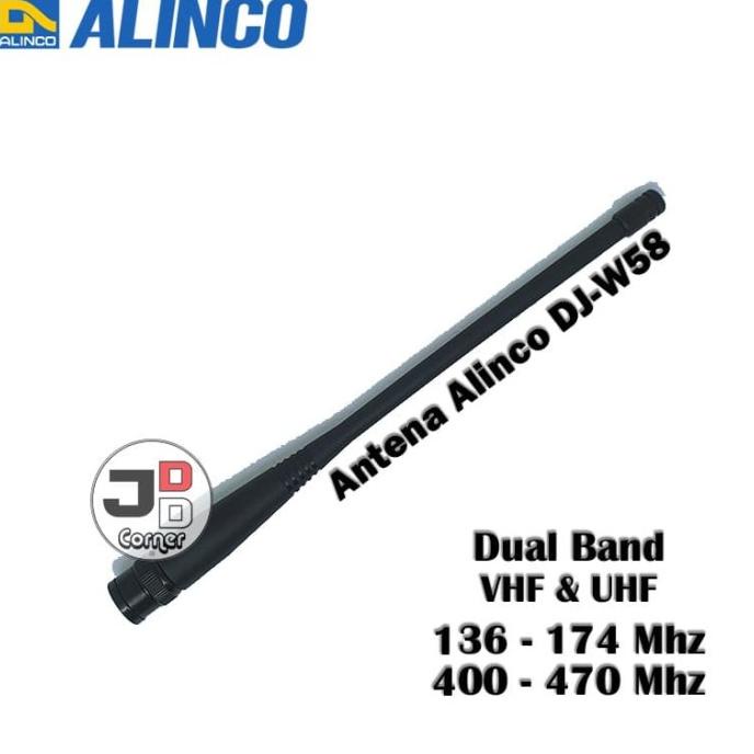 Antena HT Alinco DJ-W58 Dual Band VHF & UHF ORI Baru DJW58 DJ W58