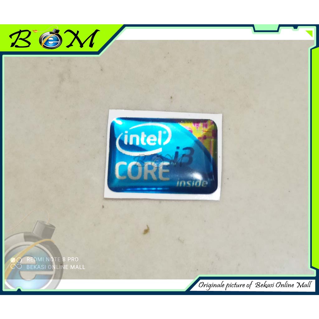 Sticker stiker Logo timbul processor intel core i7 gen 1