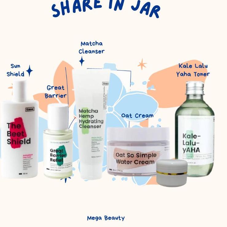 Produk Terbaru❊ (Share in Jar) Krave Beauty Kravebeauty Kale Lalu Yaha Toner |Beet The Sun |Matcha H