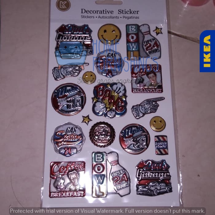 

Decorative Sticker Stiker Dekorasi Tempel Tempelan Hias
