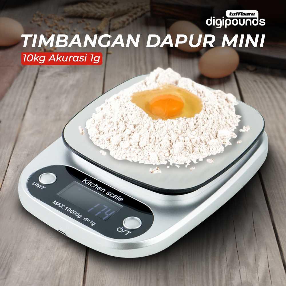 Taffware Digipounds Timbangan Dapur Mini Digital 10kg Akurasi 1g - Z2S