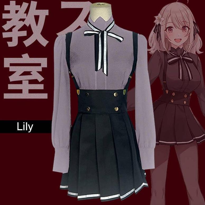 WetroseSupai Kyoshitsu Spy Classroom Spy Room Lily Flower Garden Cosplay Costume Cos Set