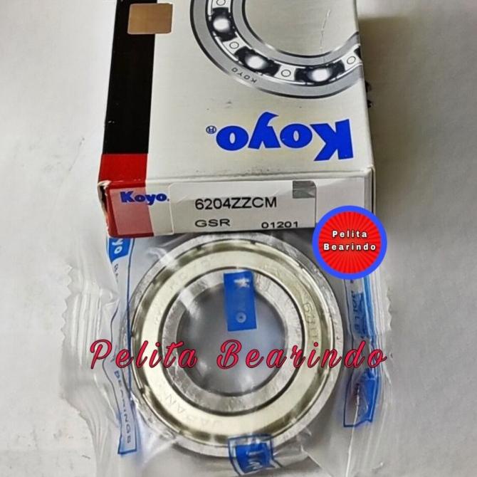 BEARING 6204 ZZ KOYO 6204ZZ TUTUP BESI