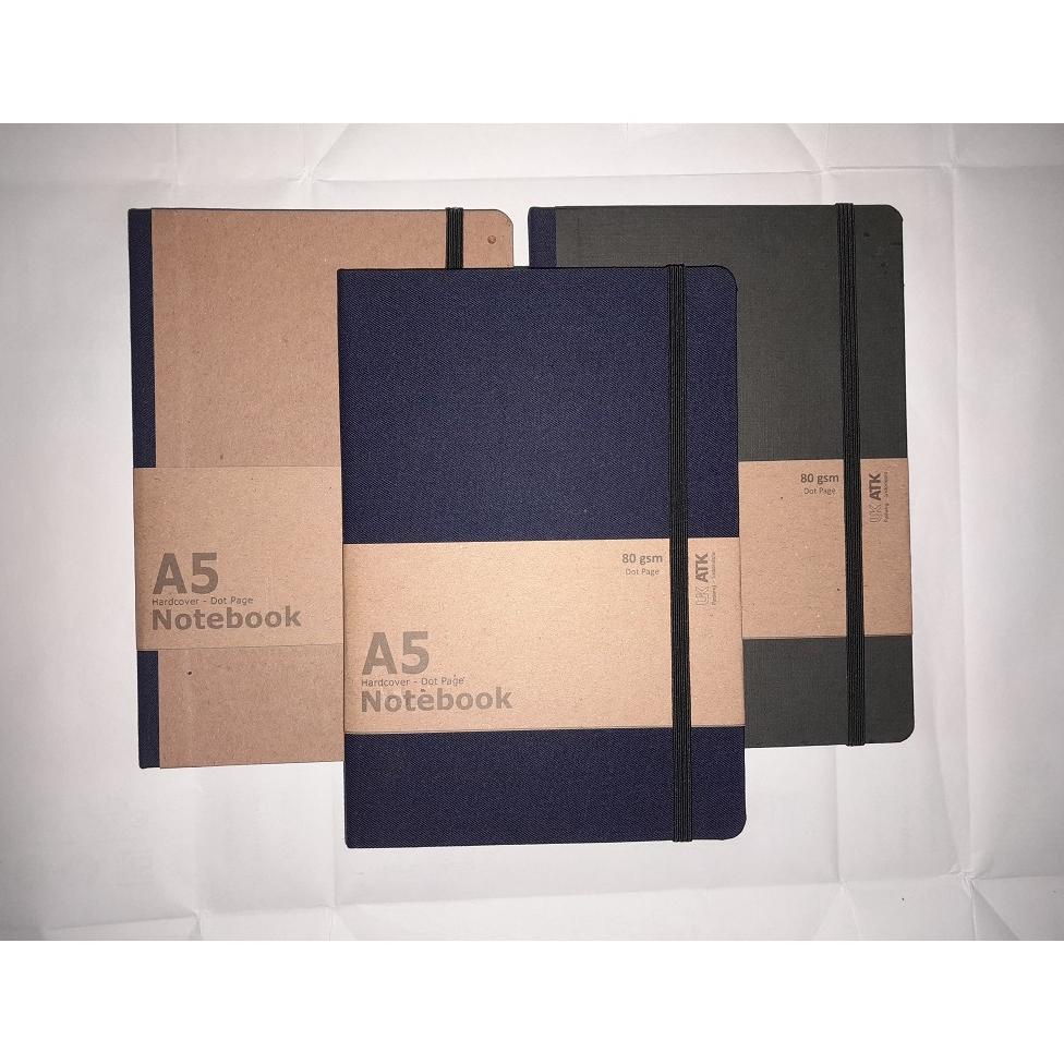 

A5 HARDCOVER NOTEBOOK || 80GSM - 96 LEMBAR-192 HALAMAN .