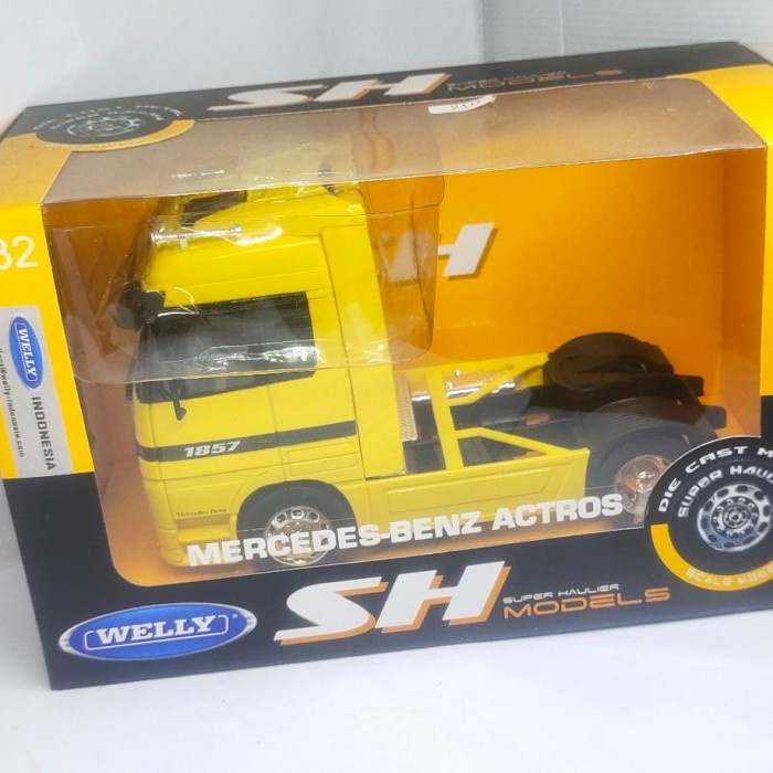 Diskon Spesial Diecast Miniatur Truk Mercedes Benz Actros Diecast Truck Welly Murah Terbaru