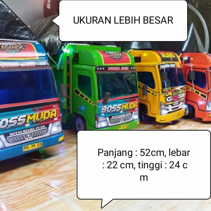 Must Have Mainan Truk Kayu Size Besar / Truk Oleng / Miniatur Truk Kayu / Termurah