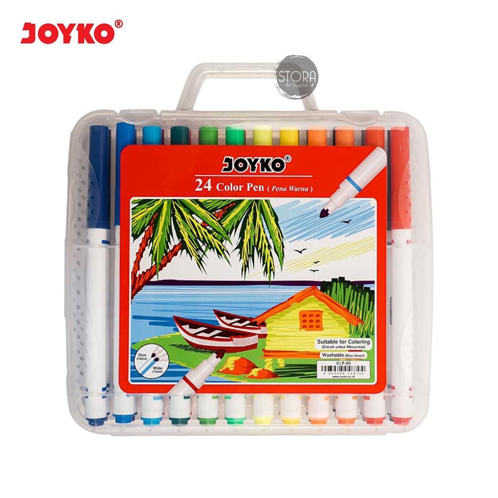 

JOYKO COLOR PEN 24 COLOUR PENA WARNA CLP-05 COLOR PEN WASHABLE .
