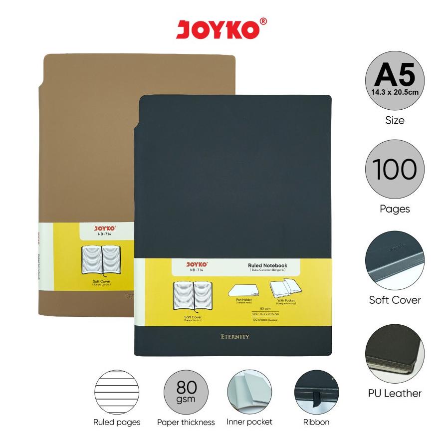 

JOYKO RULED NOTEBOOK ETERNITY A5 BUKU TULIS CATATAN BERGARIS .