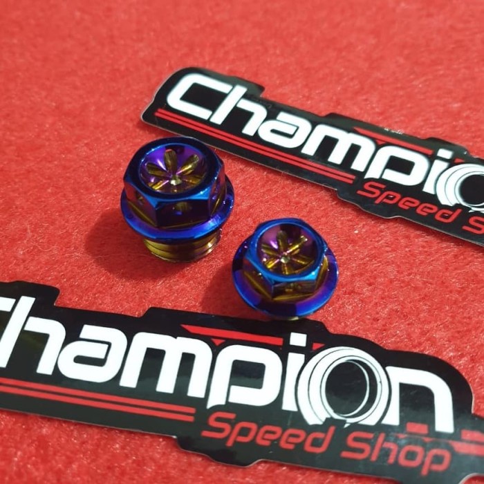 PAKET Baut Oli Mesin dan Baut Oli Gardan Probolt Bluemon Nmax Aerox