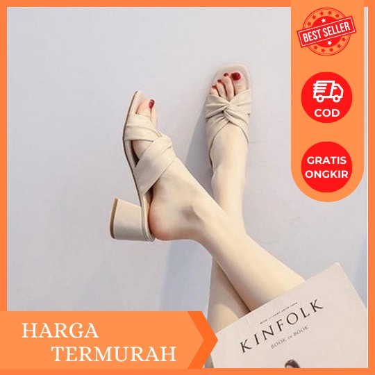 Sendal Wanita Heals Hak Tahu Yowan 3Cm Sandal Heels Wanita Import Sendal Kondangan Wanita Hak Tahu W