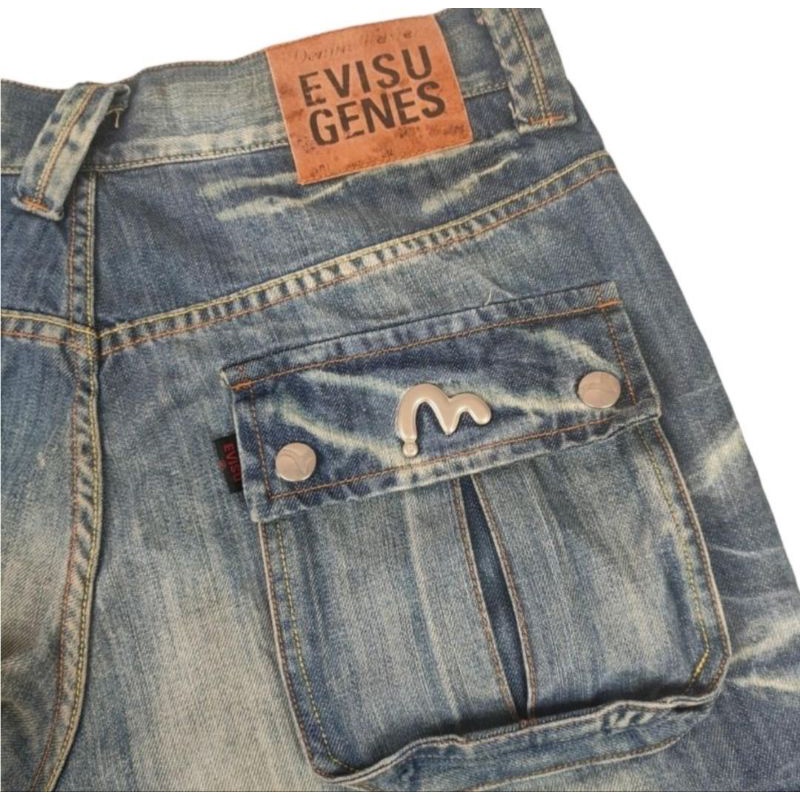 Evisu Genes cargo pants