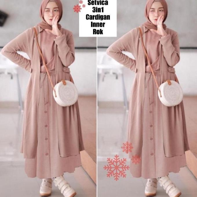 SETELAN EMMA Baju wanita cewe muslim hijab remaja kuliah kerja