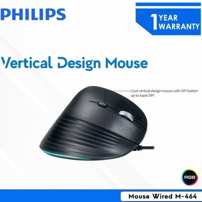 Philips Mouse Wired Vertical M-464 Light switch