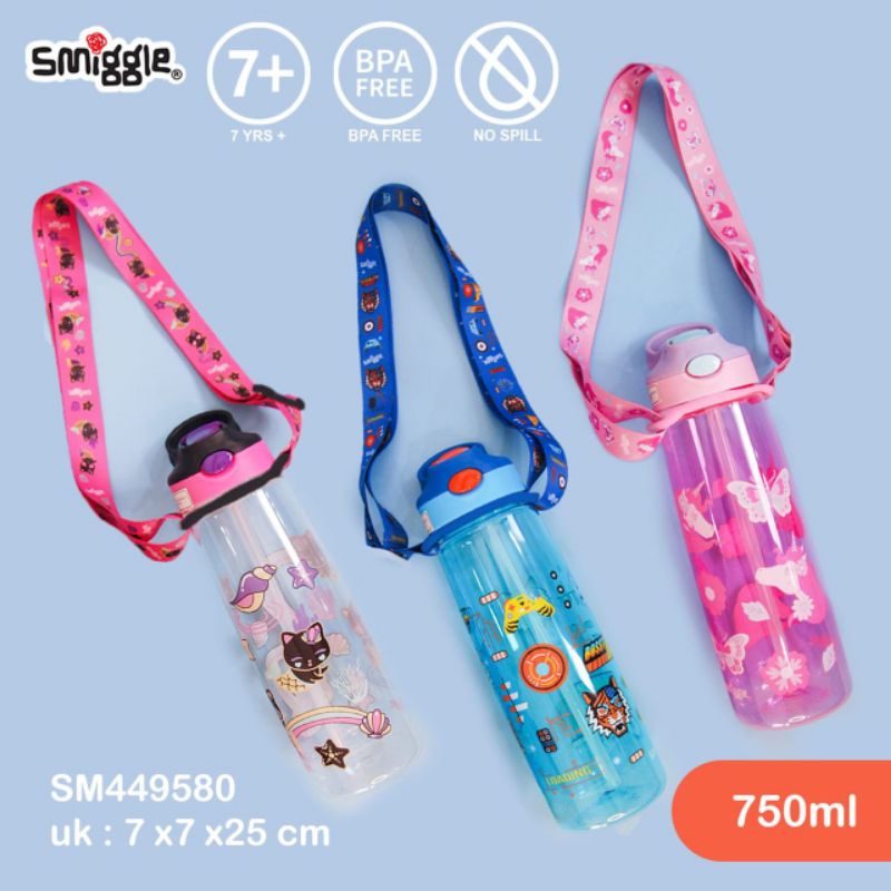 Botol minum smiggle+tali/smiggle water bottle