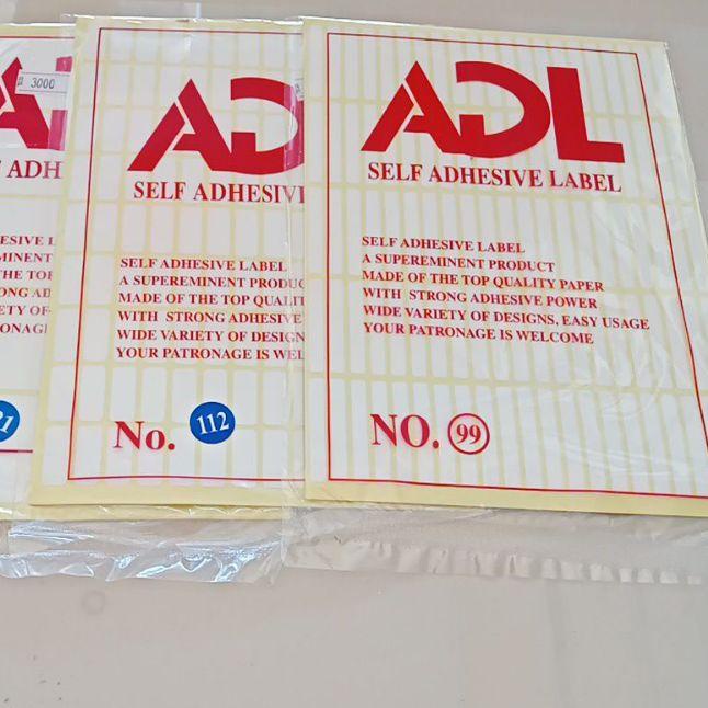 

Termurah | KI3 | KERTAS LABEL ADL