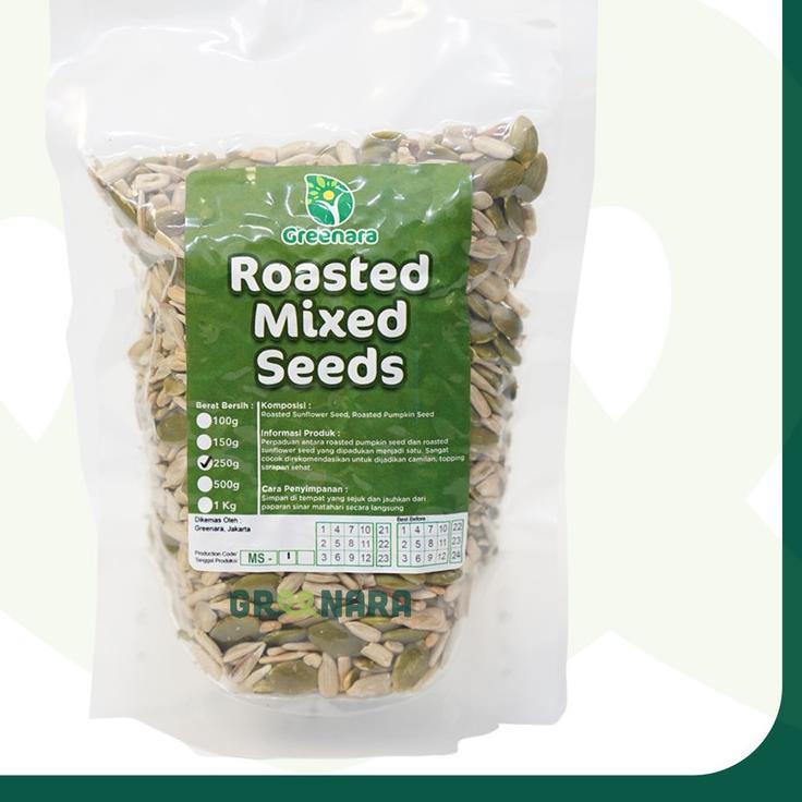 

Sale | KI3 | Roasted Mixed Seeds 250gr (Sunflower Seed & Pumpkin Seed) / Kuaci dan Labu Panggang 250 gram